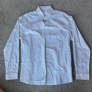 Elegant Geometric Patterned Dress Shirt